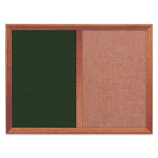 Enclosed Corkboard, 1 Door, 72"x36", 4" Fra, UV3418-BRONZE-SURF
